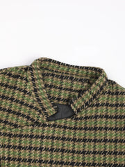 Green Plaid Woolen Jacket