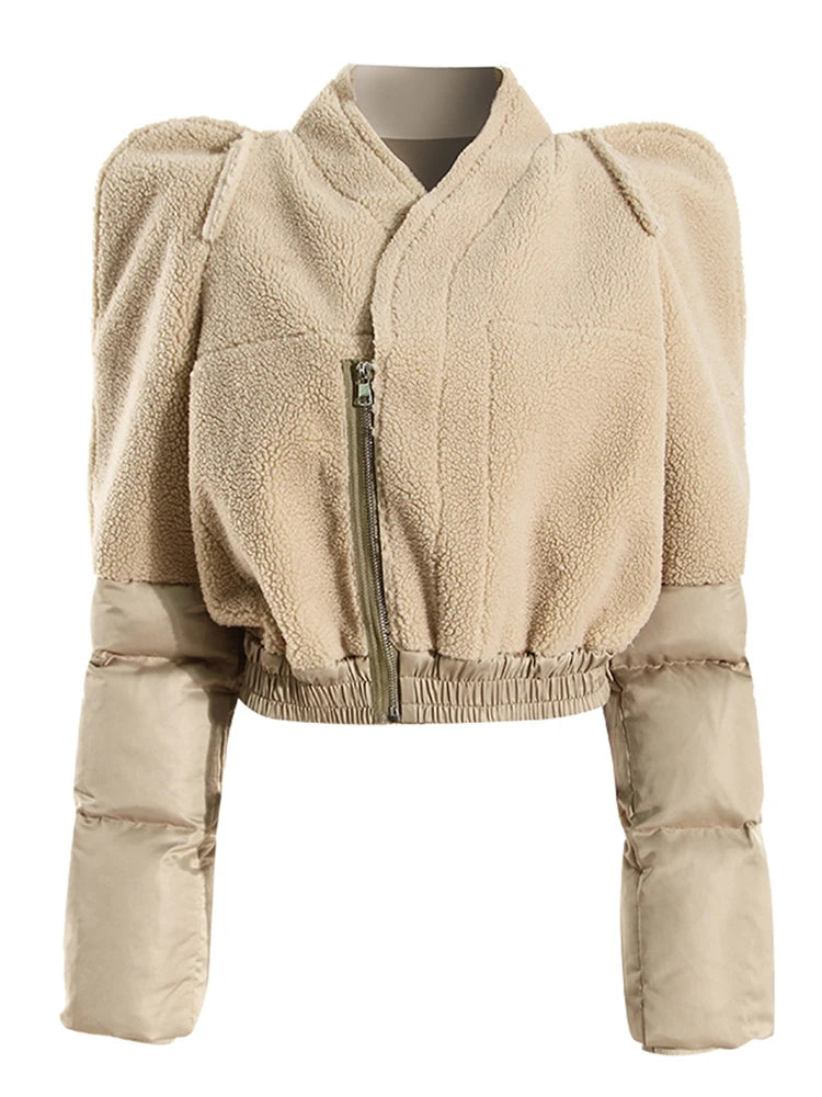 Cotton-padded Cropped Coat