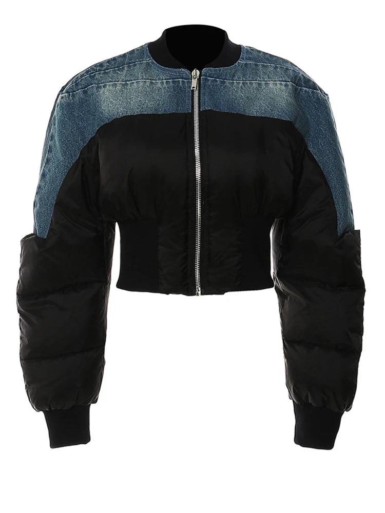 Cotton-padded Cropped Jacket