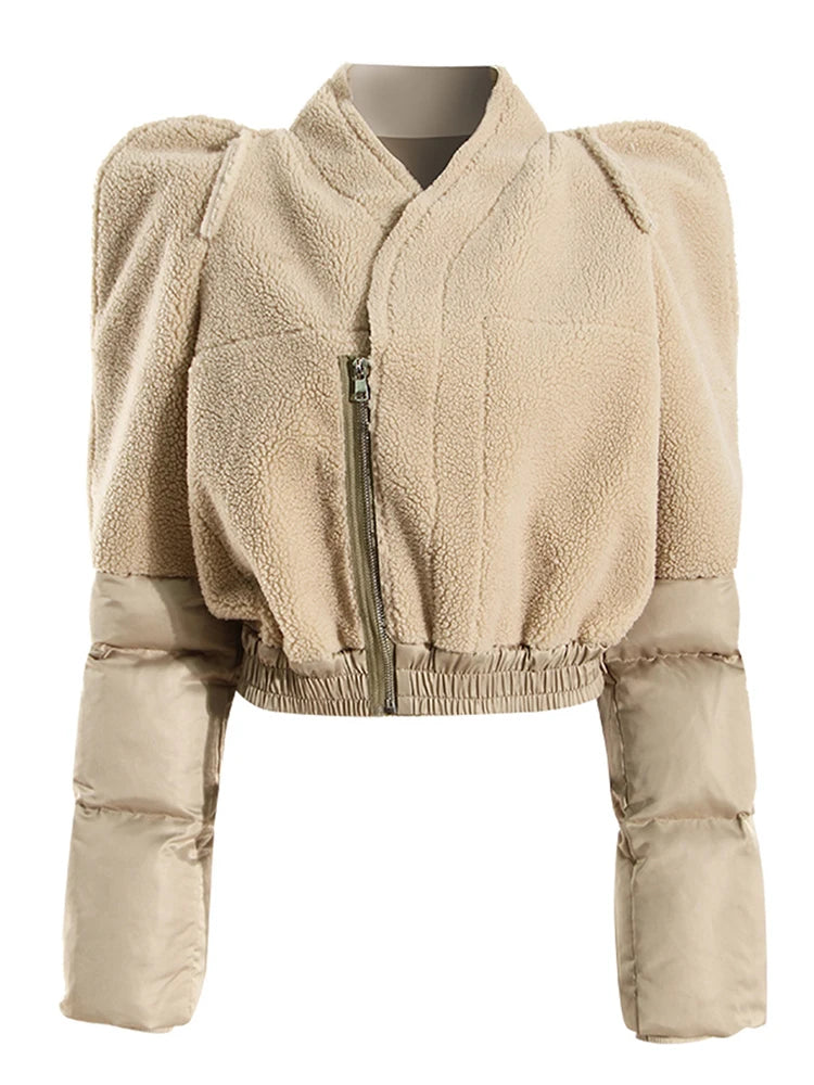 Cotton-padded Cropped Coat