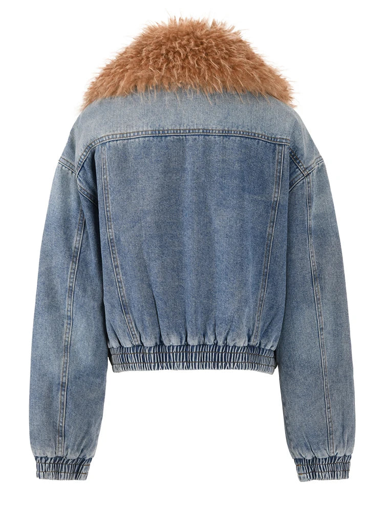 Denim Cotton-padded Jacket