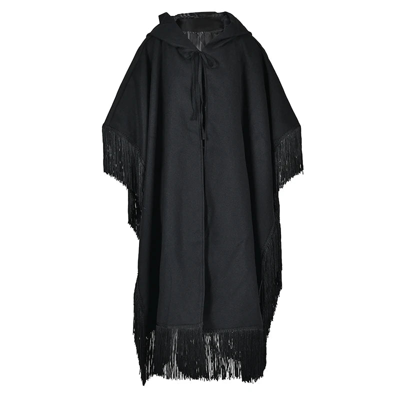 Loose Fit Hooded Cloak