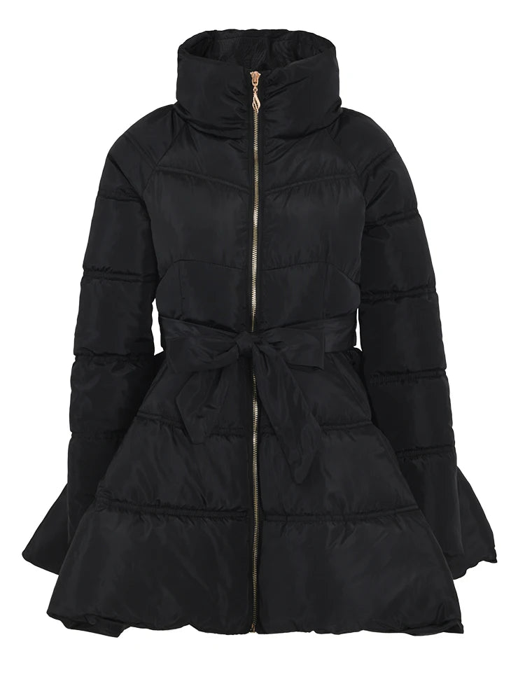 Cotton-Padded Bow Coat