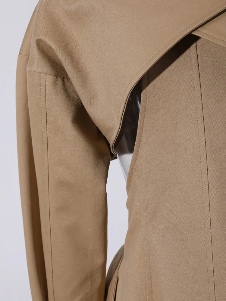 Cut-out Trench Coat