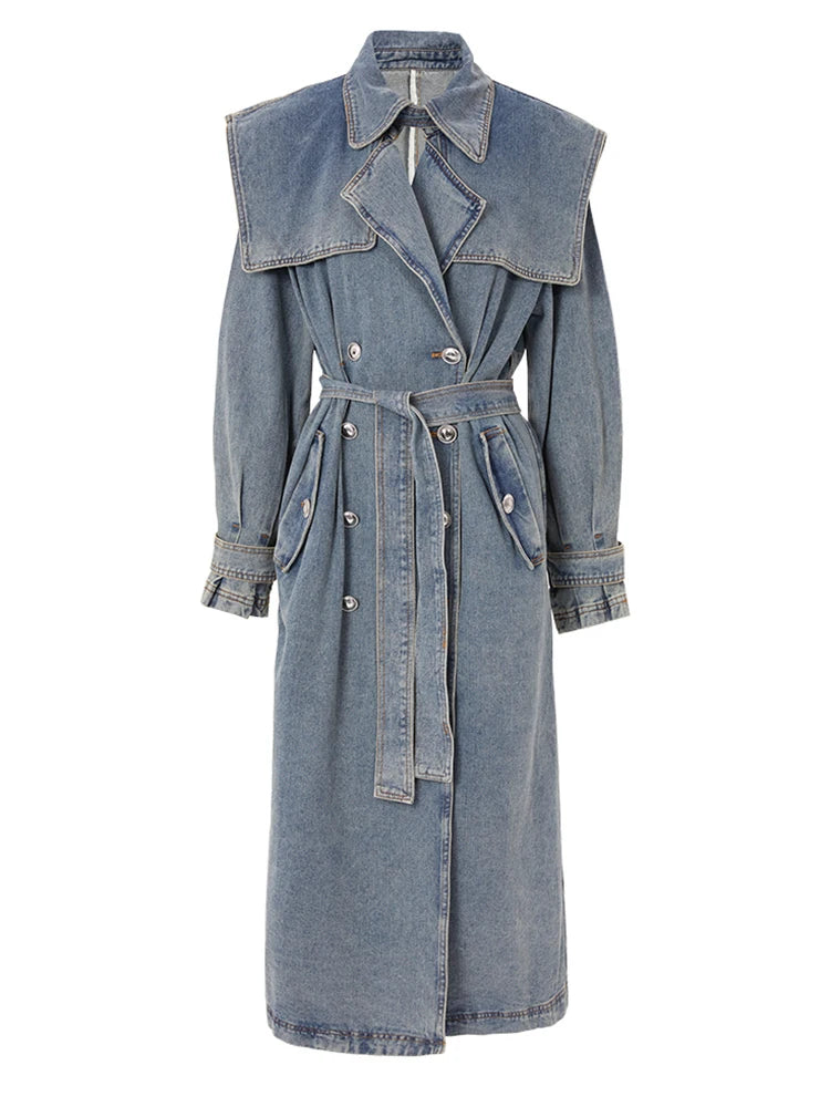 Denim Trench Coat