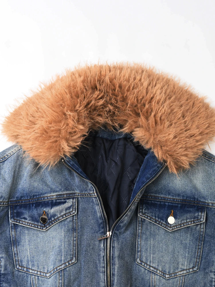 Denim Cotton-padded Jacket