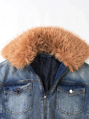 Denim Cotton-padded Jacket