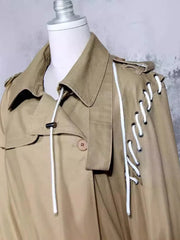 Trench Lapel Windbreaker Jacket