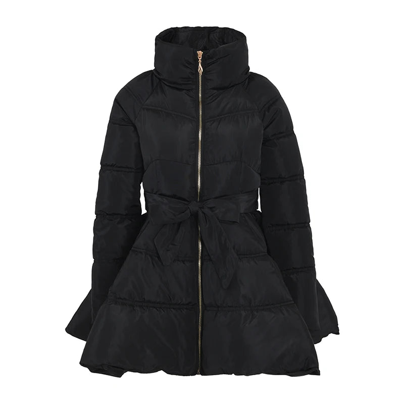 Cotton-Padded Bow Coat