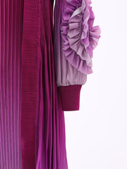 Gradient Pleated 2 Piece Set