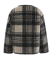 Plaid Woolen Coat